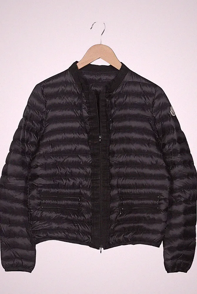 Moncler Jacke Damen Anorak Jacket Kurzmantel Gr. XL Daunen Schwarz #wpv93xx