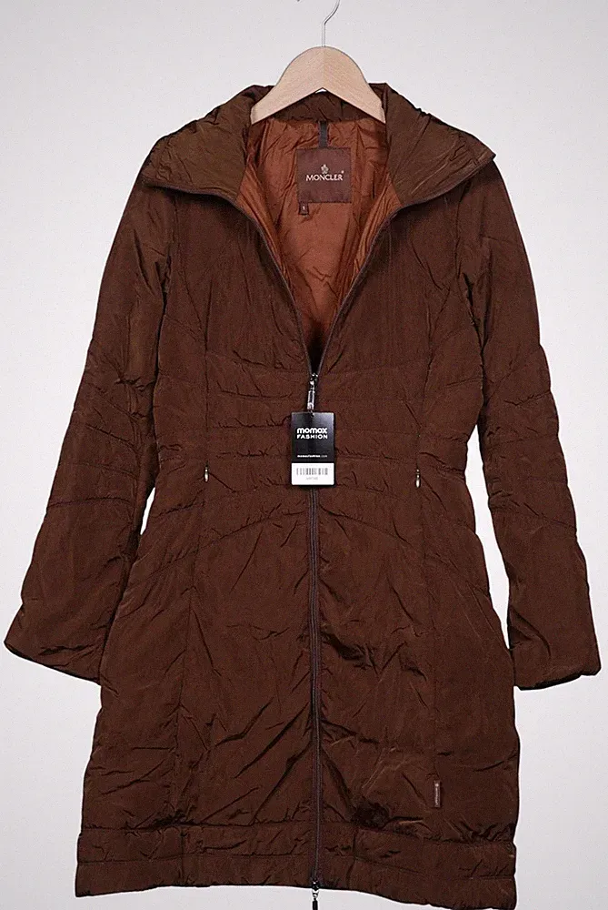 Moncler Mantel Damen Jacke Parka Gr. EU 40 (FR 42) Daunen Braun #ef659l6