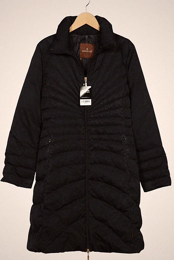 Moncler Mantel Damen Jacke Parka Gr. L Daunen Schwarz #r3vm48o