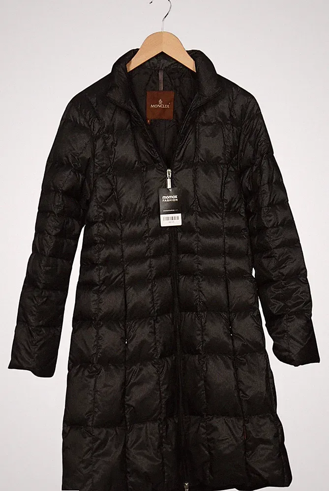 Moncler Mantel Damen Jacke Parka Gr. M Daunen Schwarz #uvs7bpc