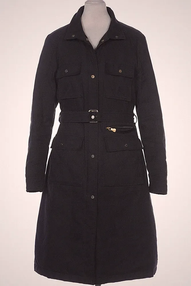 Leder Daunenparka