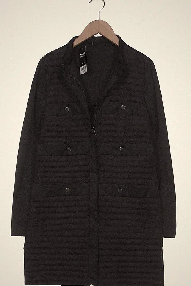 Moncler Mantel Damen Jacke Parka Gr. XS Daunen Schwarz #qr6j6fs