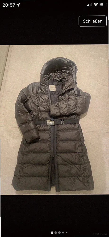 Moncler Parka/Mantel Daune, grau, 40 oder Gr. 3