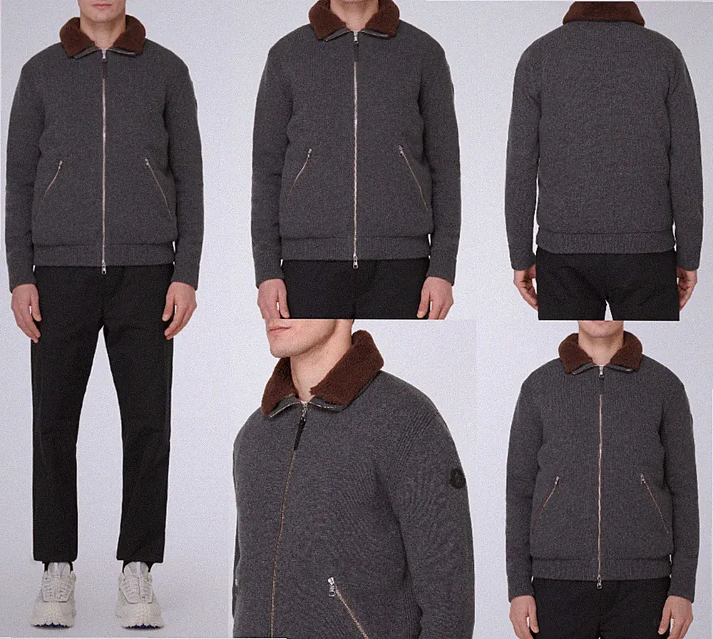 MONCLER Wool 750 Fill Power Down-Jacket Coat Mantel Daunen-Jacke Blouson Bomber