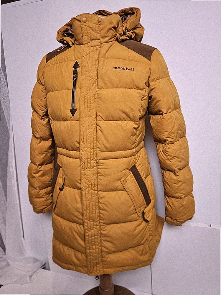 Montbell Superior Daunen Parka Jacke Damen Puffer Lang Winter Luxus Mantel UK Sm