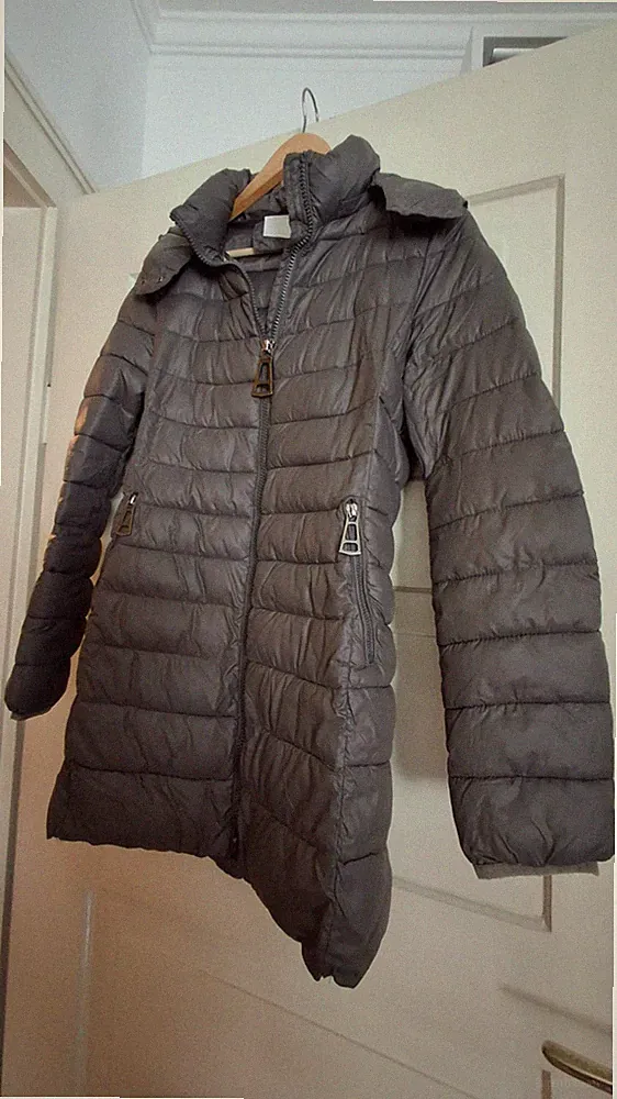 MONTE CERVINO Collection Daunenmantel, Damen, Gr. L, dunkelgrau