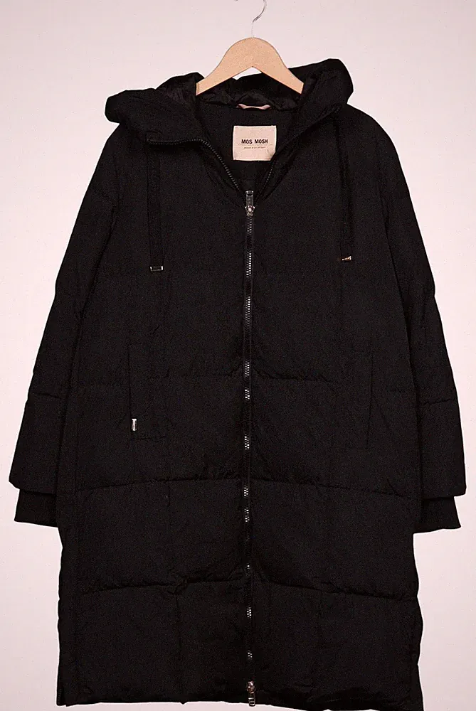 Mos Mosh Mantel Damen Jacke Parka Gr. XL Daunen Schwarz #1ahh348