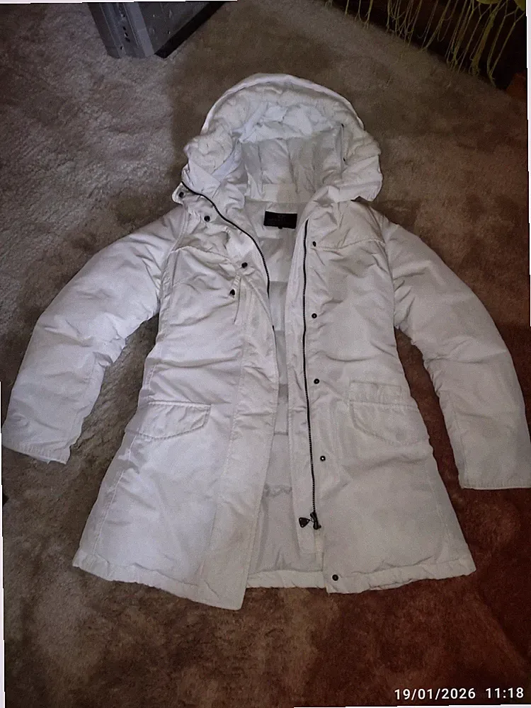 Murphy&Nye Damen Winter Lang Daunenjacke 100% Down Größe L Ma Slim Jacke