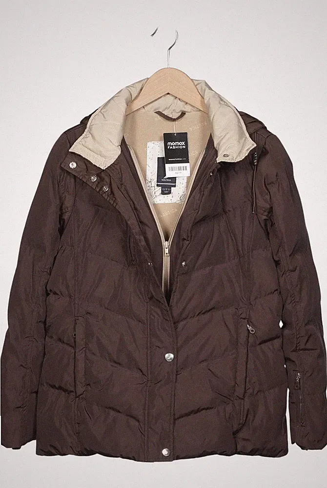 Nautica Jacke Damen Anorak Jacket Kurzmantel Gr. S Daunen Braun #4igl33h