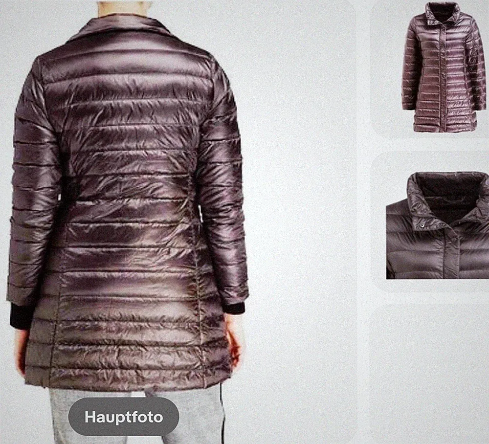 NEU 149€ Daunen Darling Harbour Gr. 44 Jacke *ULTRA LEICHT Stepp Mantel WASCHBAR