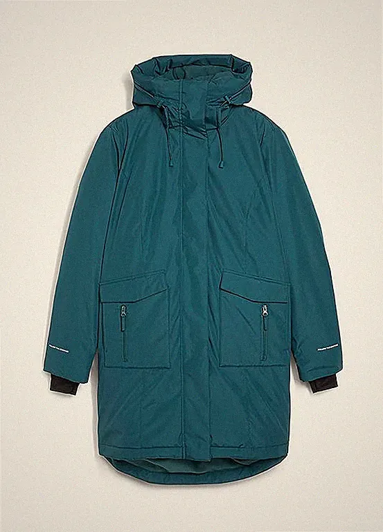 Neu Daunenmantel Gr. 44 Pfeffergrün Damen-Mantel Jacke Coat Parka