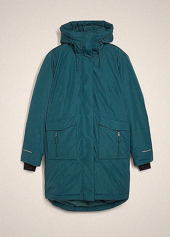 Neu Daunenmantel Gr. 54 Pfeffergrün Damen-Mantel Jacke Coat Parka