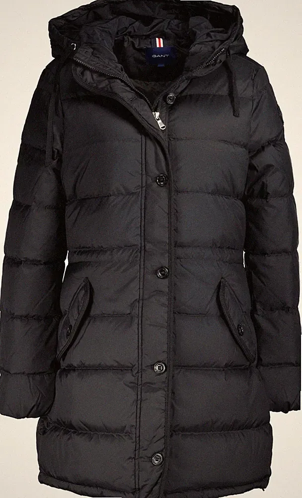 NEU ! GANT Damen Daunen - lang - Steppjacke 4700188 black Gr. M = S