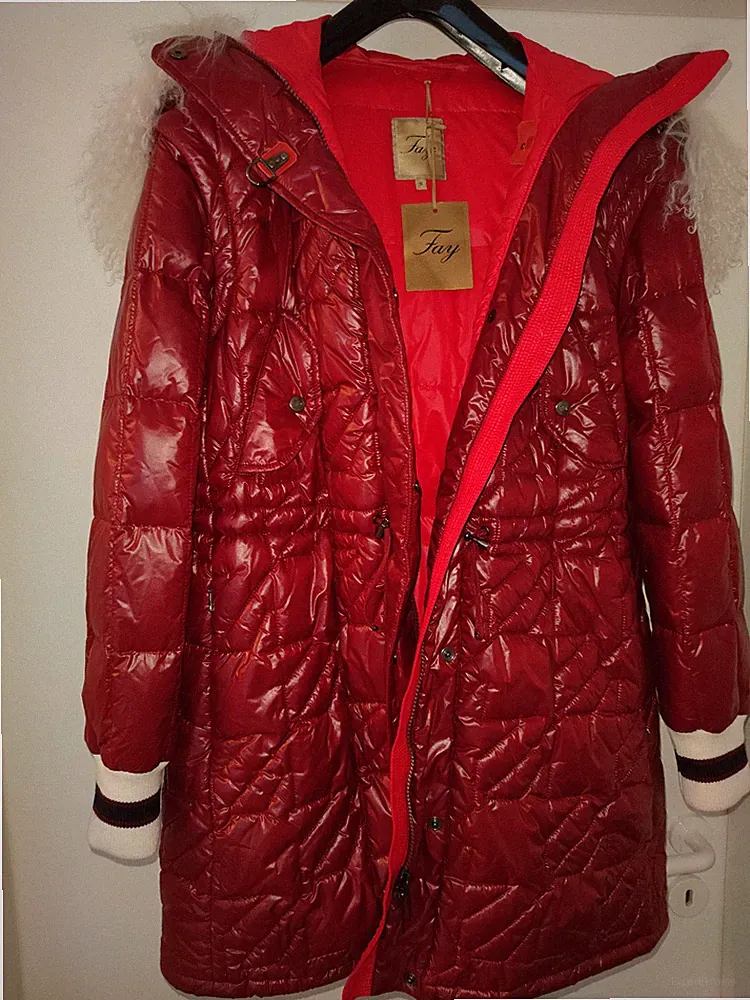 NEU NP 1320 € FAY by TOD's Jacke/Weste KurzMantel coat Winter Super Daunen S 38