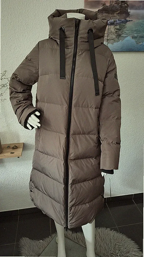Neu! Rockandblue Damen Daunenmantel Wintermantel khaki Gr. 38 Kapuze lang