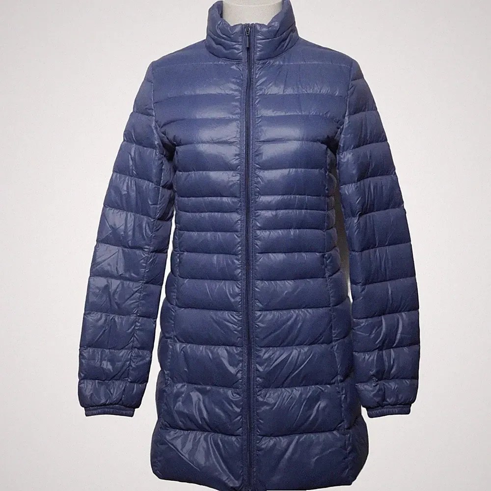 New Look, Daunenmantel, Damen, Größe: 34, Blau, Daune/Feder/Polyamid #At8