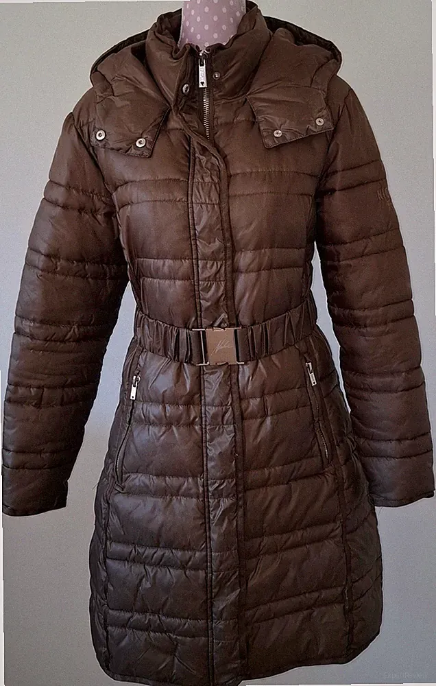 Nickelson Puffer Stepp Winter Daunenmantel Three Zero Factor, braun Gr. M / 36