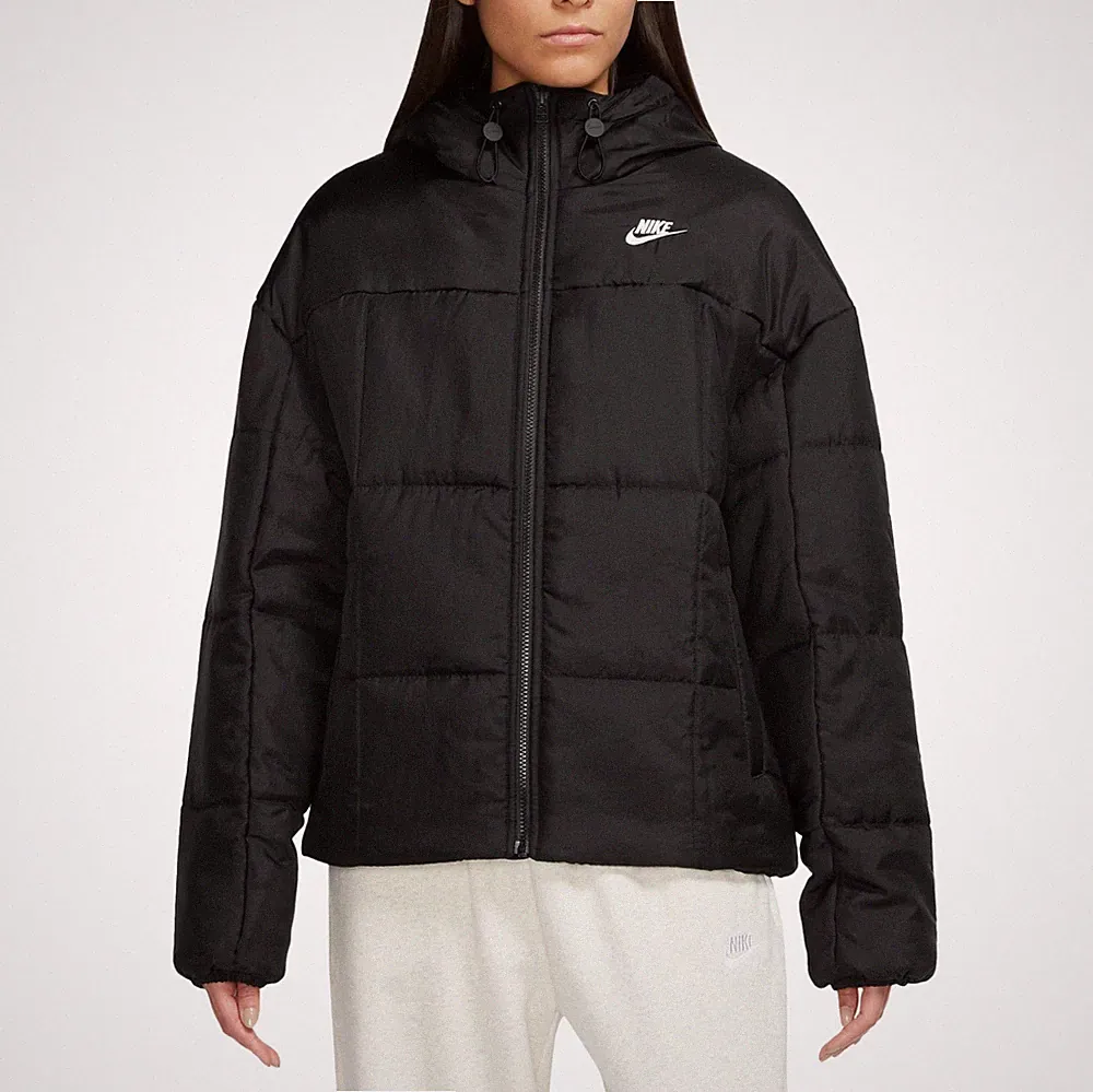 Nike Damen Daunenjacke Therma-FIT FB7672-010 Kapuze Winter Mantel Parka Neu S