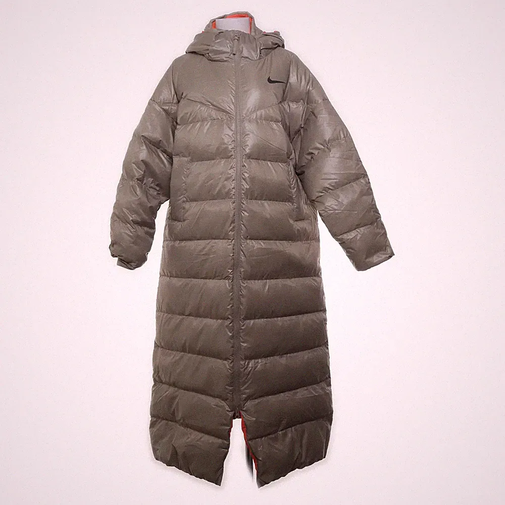 Nike, Daunenmantel, Damen, Größe: L, Beige/Orange, Daune/Feder #unZ