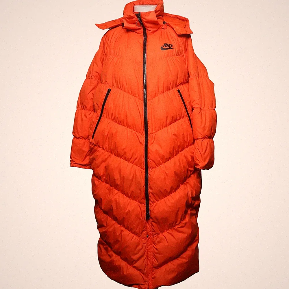 Nike, Daunenmantel, Damen, Größe: L, Orange, Daune/Feder/Polyester #9mS