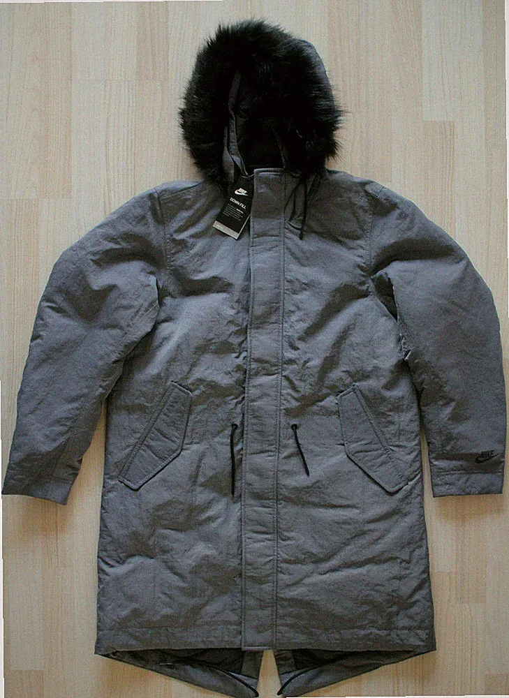 Nike Down Fill Daunen Jacke Parka Mantel Grau Gr. M NEU BV4751 021