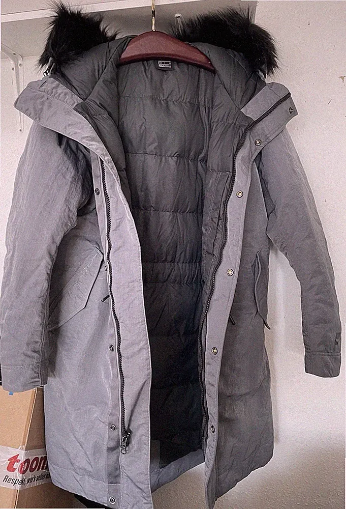 Nike Down Fill Daunen warme Jacke Parka Winter Mantel Grau S (L /XL) BV4751021