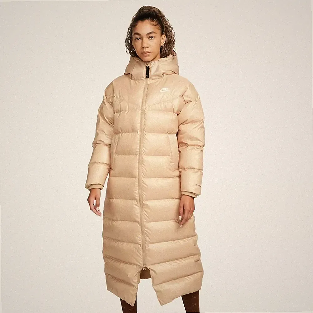 Nike Therma-FIT City Series Damen Parka Puffer Jacket DH4081-200 Beige/Gold