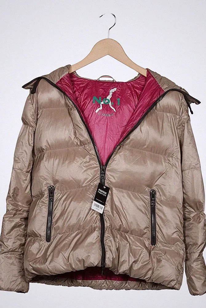No.1 Como Jacke Damen Anorak Jacket Kurzmantel Gr. M Daunen Beige #9cxused