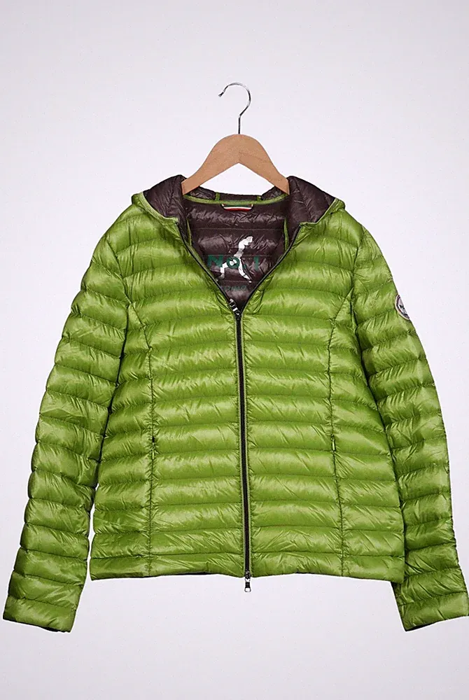 No.1 Como Jacke Damen Anorak Jacket Kurzmantel Gr. XL Daunen Grün #jku92nn