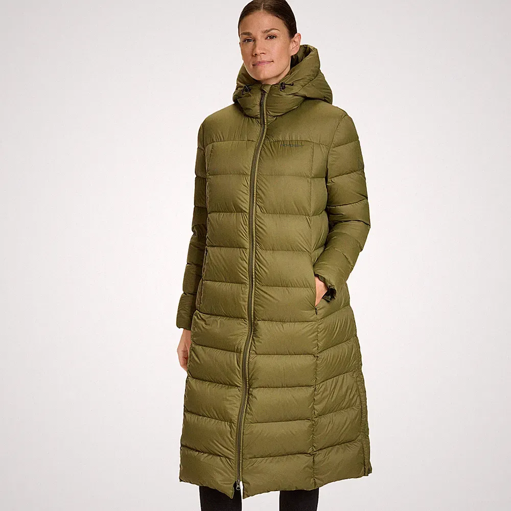 Nordisk Nixie Damen-Daunenmantel Wintermantel gesteppte Jacke Daunen-Parka Grün