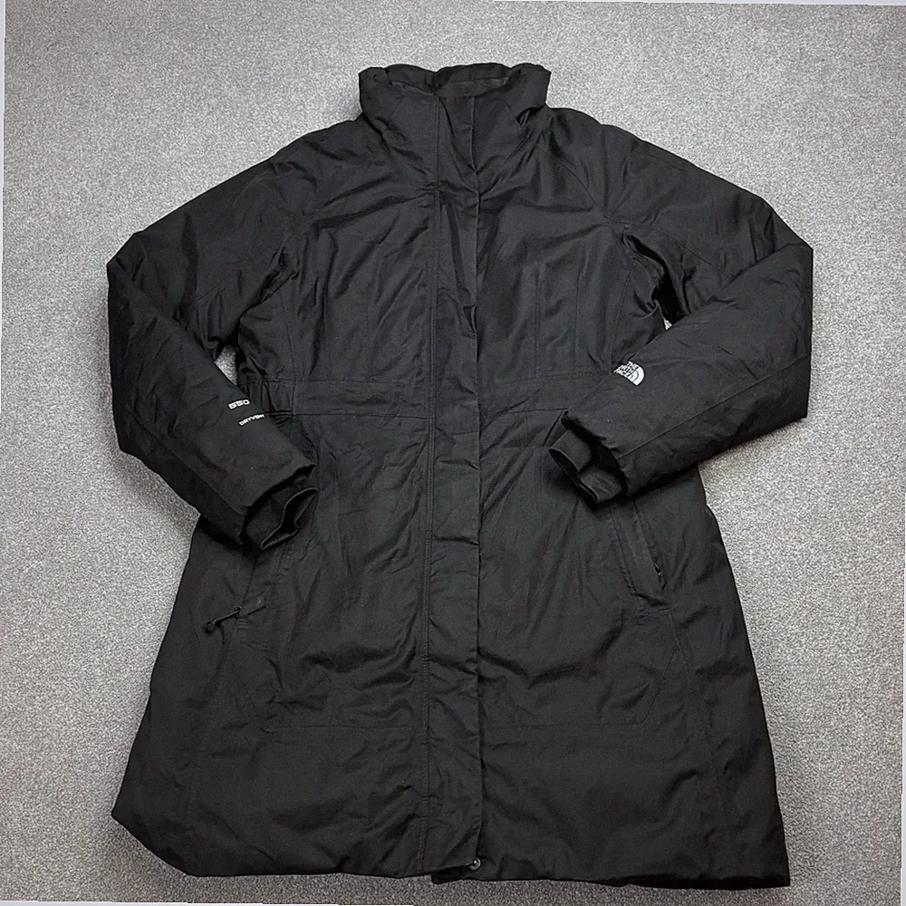 North Face Jacke Damen Large Schwarz 550 Dryvent Daunen Parka Thermo Mantel Lady