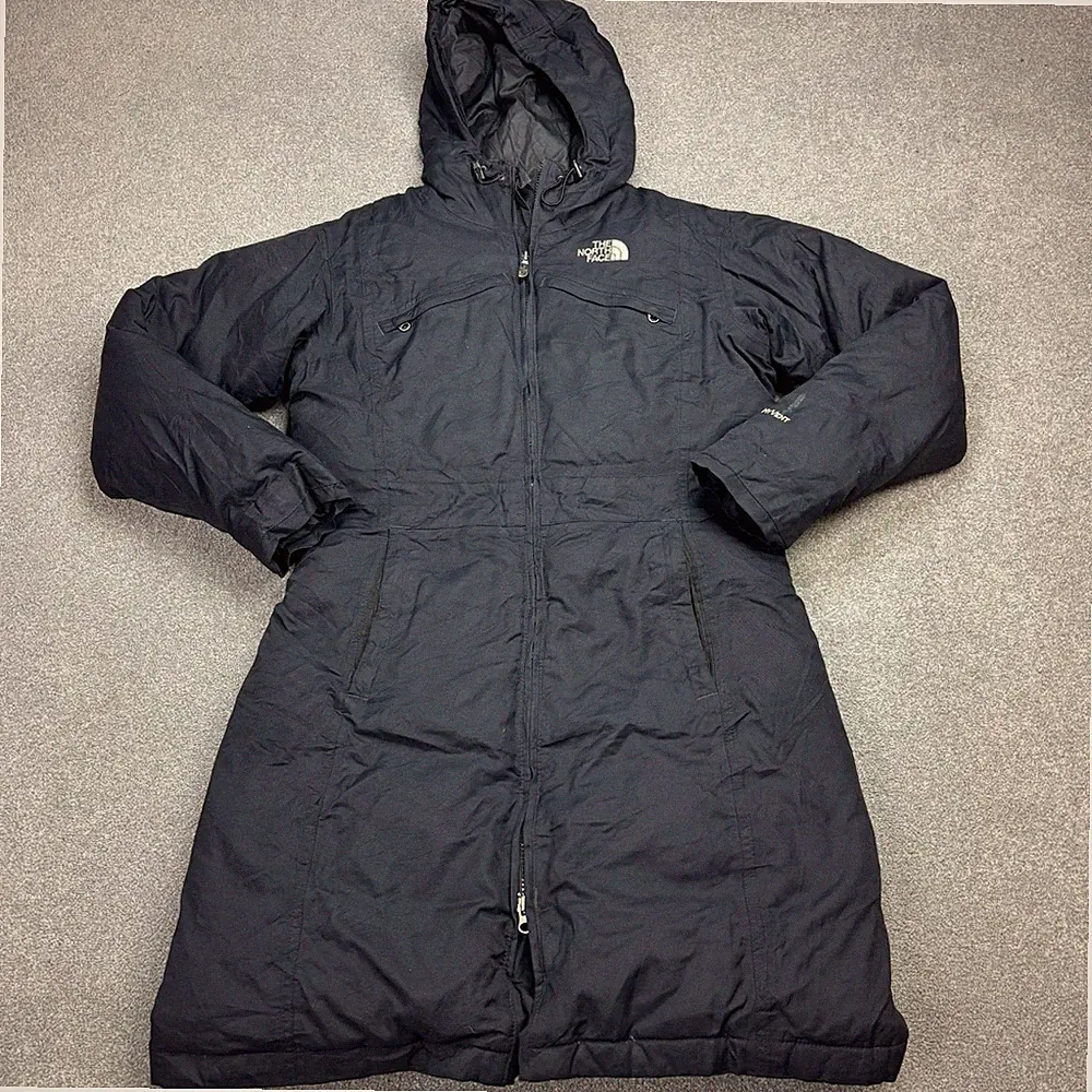 North Face Jacke Damen Small Blau Gänsedaunen Hyvent Parka Kapuze Mantel Damen*