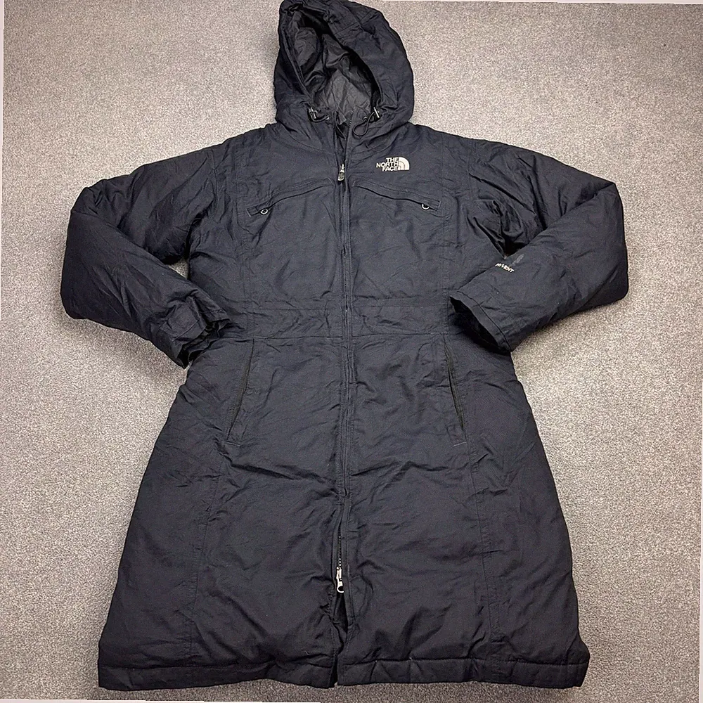 North Face Jacke Damen Small Blau Gänsedaunen Hyvent Parka Kapuze Mantel Damen*