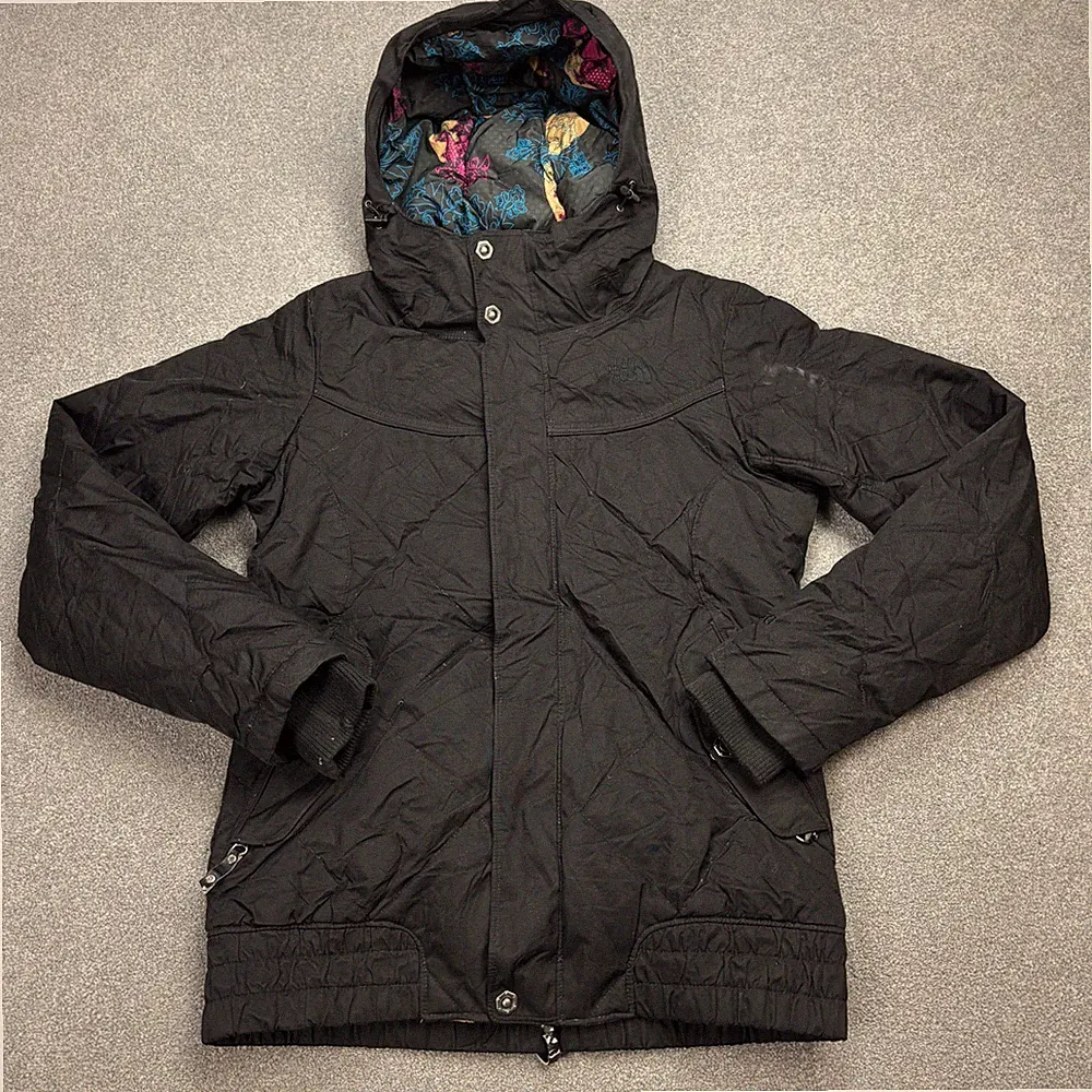 North Face Jacke Damen Small Schwarz 550 Gänsedaunen Thermo Kapuze Mantel Lady*