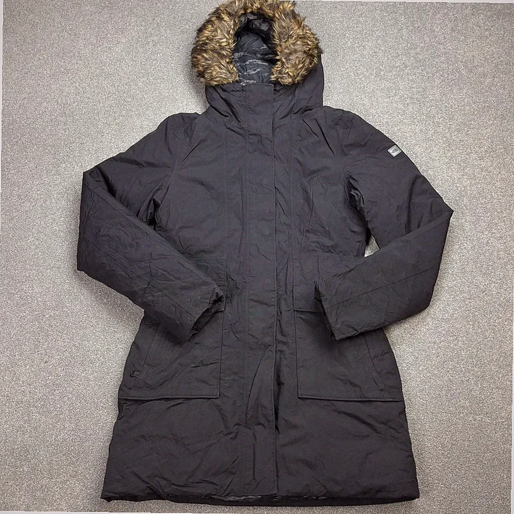 North Face Jacke Damen X Small Schwarz Dryvent Daunenparka Isoliert Kapuze Lady