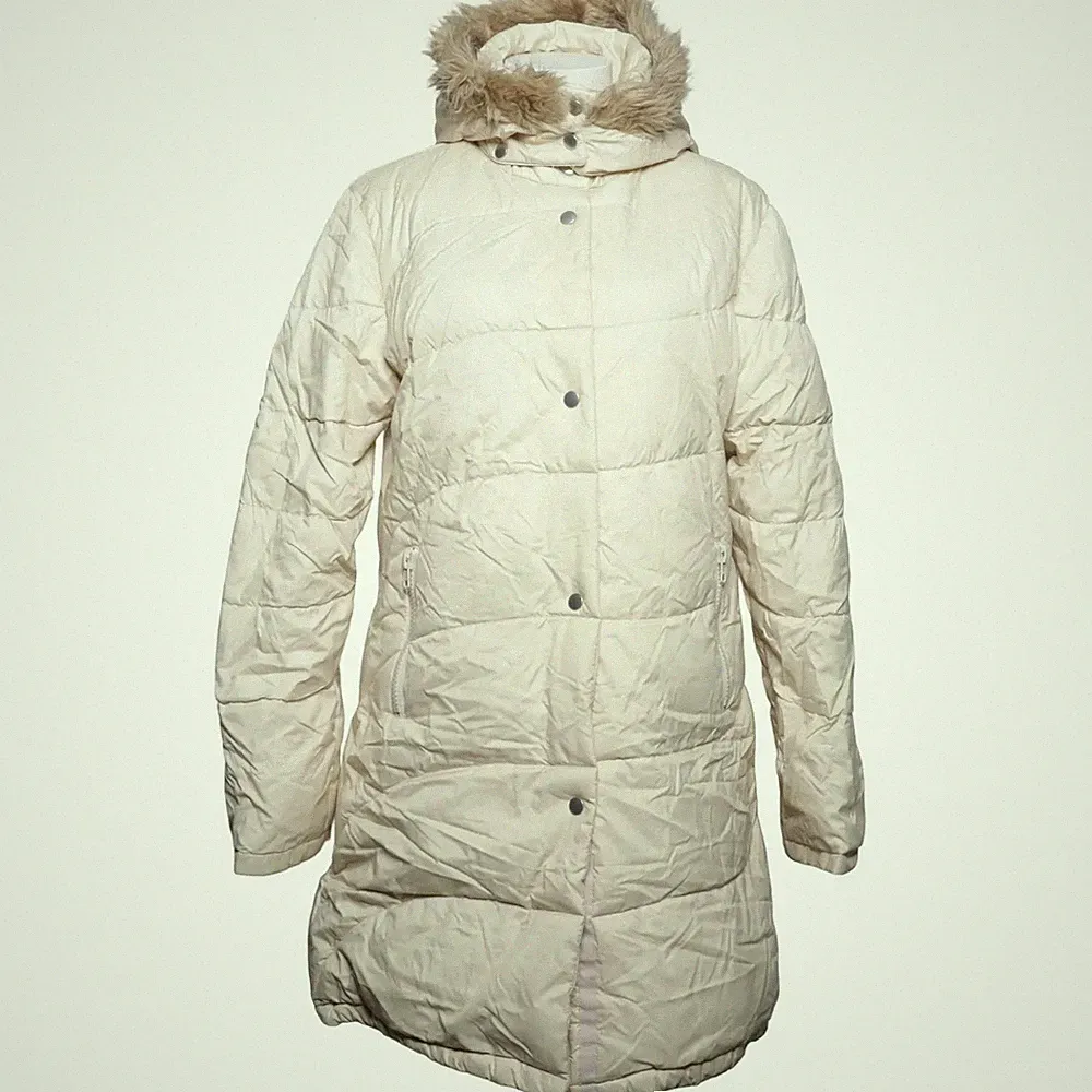 ONLY, Daunenmantel, Damen, Größe: L, model: pop corn jacket, Beige/Weiß #FL6