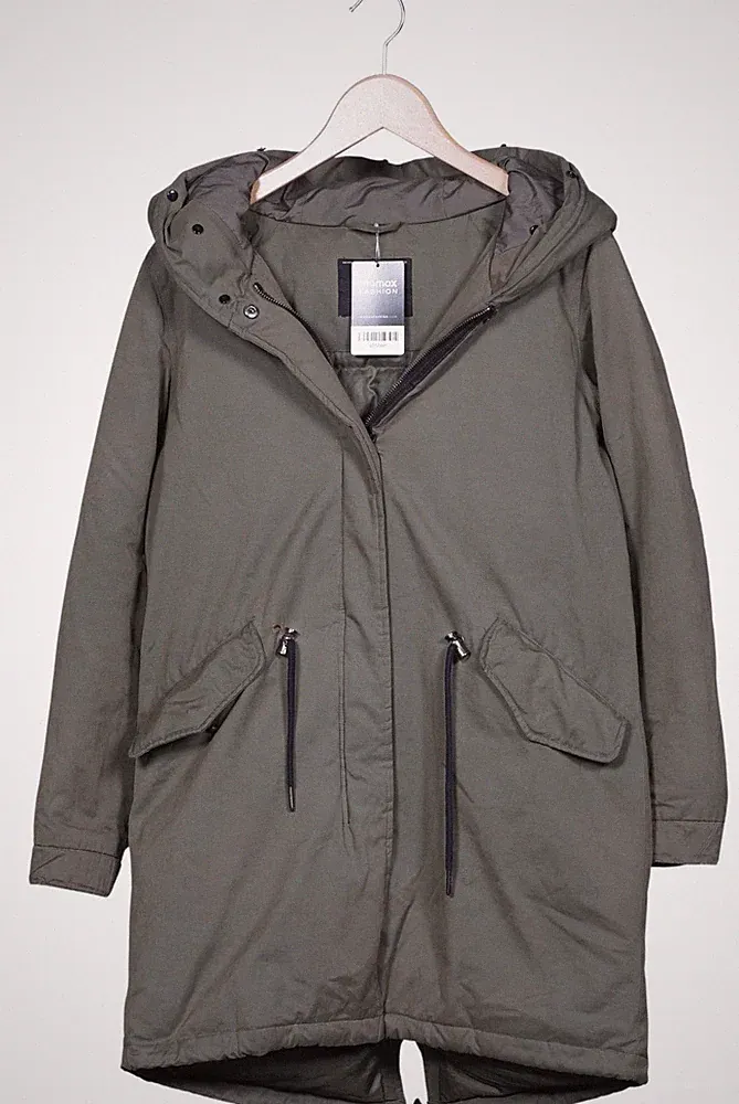 ONLY Mantel Damen Jacke Parka Gr. S Baumwolle Daunen Grün #g512ayn