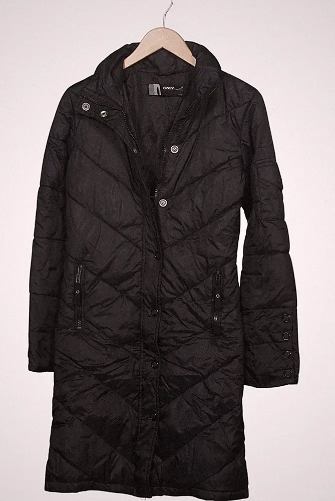 ONLY Mantel Damen Jacke Parka Gr. S Daunen Schwarz #d9z1nkv