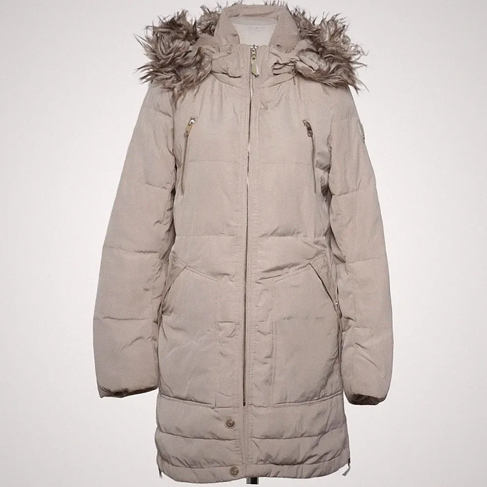 ONLY, Wintermantel, Damen, Größe: XS, Beige, Daune/Feder/Polyester #Cok