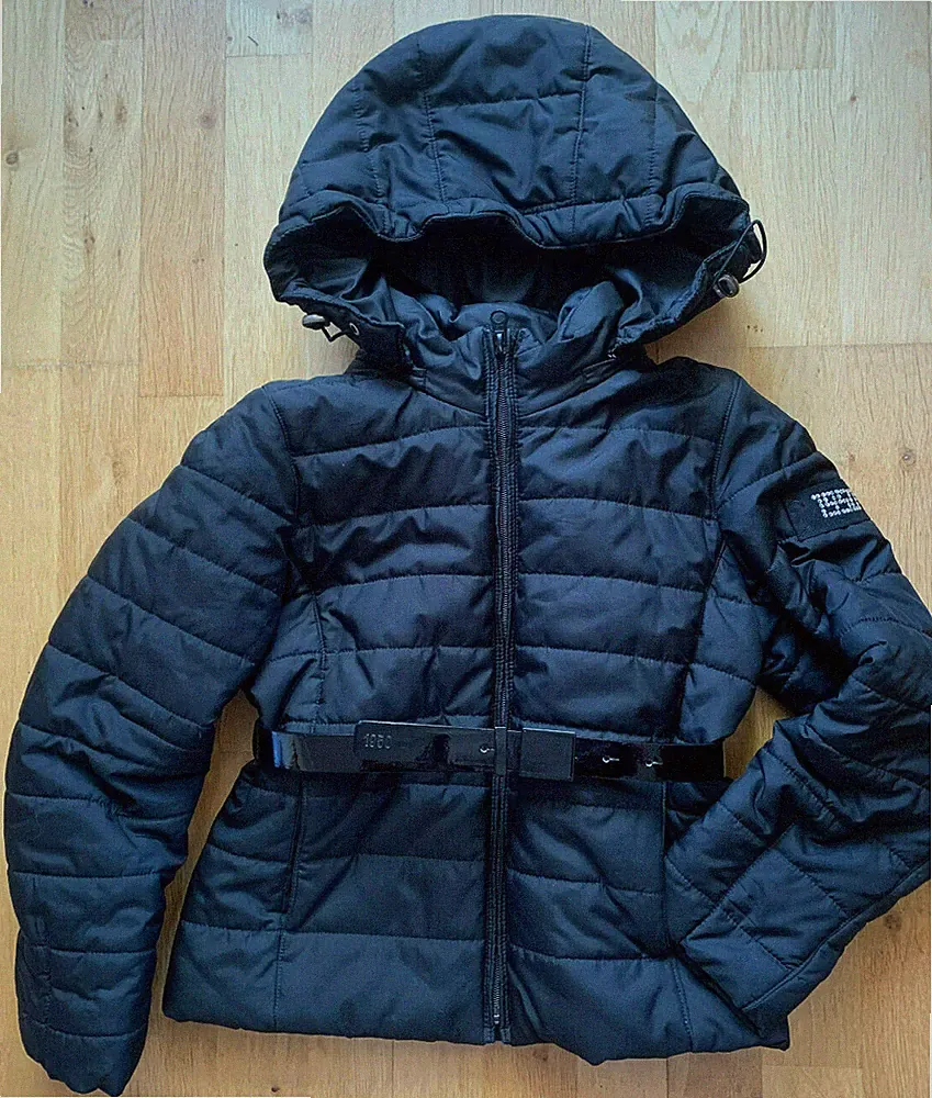 Orig I Pinco Pallino 1950 128 Designer Mädchen-Winterjacke Lackgürtel Italy 349€
