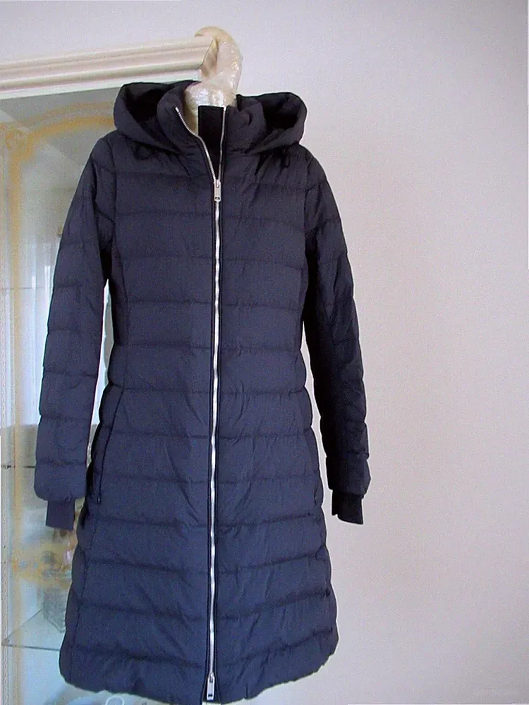 Original BURBERRY LONDON Daunenmantel gr.S /36-38 90% Gänsedaunen Schwarz=w. NEU