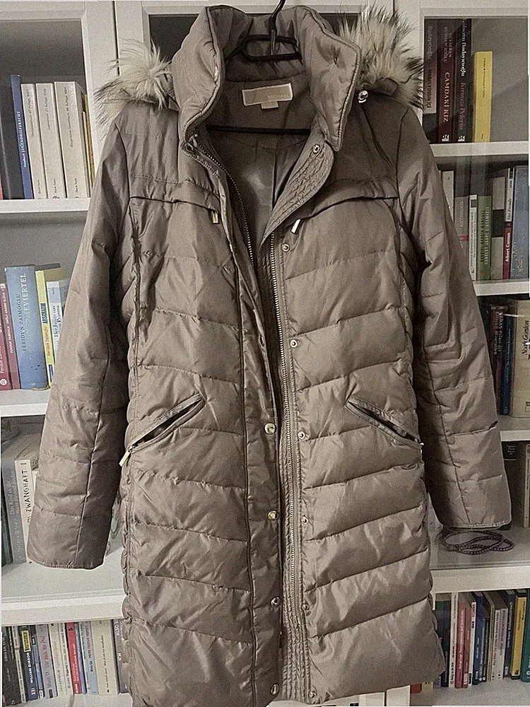 Originale Michael Kors Daunenmantel Gr. S/36 Warm Gold/Taupe