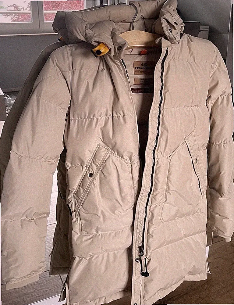 Parajumpers Masterpiece Series Daunenmantel beige Jugend XS Kapuze halblang