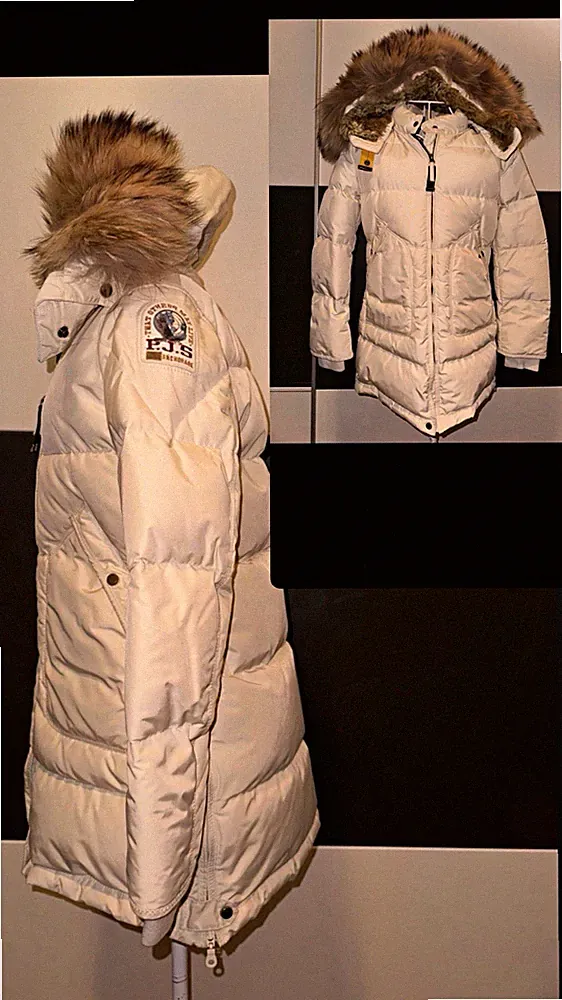 Parajumpers Winterjacke Jacke Damen Daunenmantel XS Echtfell