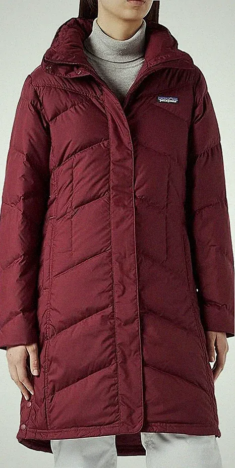 Patagonia Damen Winterparka Parka Mantel Rot Daunenjacke Daunenparka Gr.M Neu