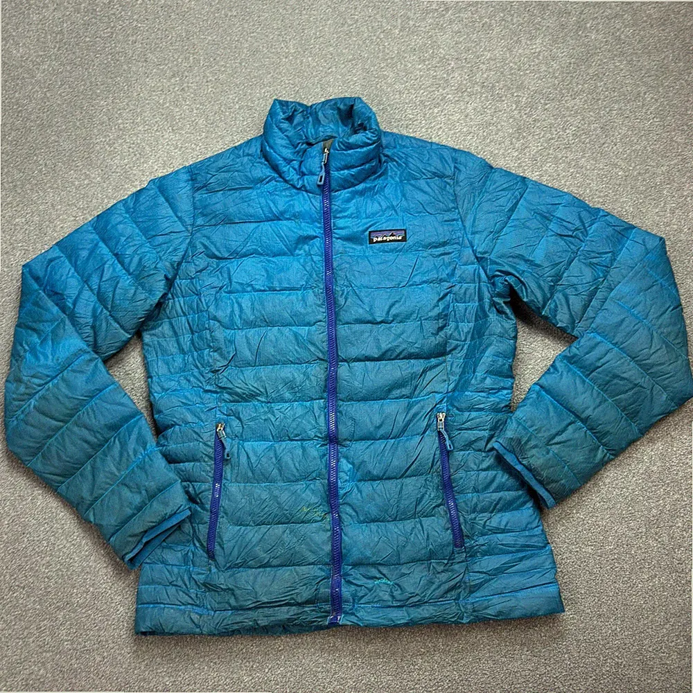 Patagonia Jacke Damen klein blau Puffer Gänsedaunen Pullover Mantel Lady*