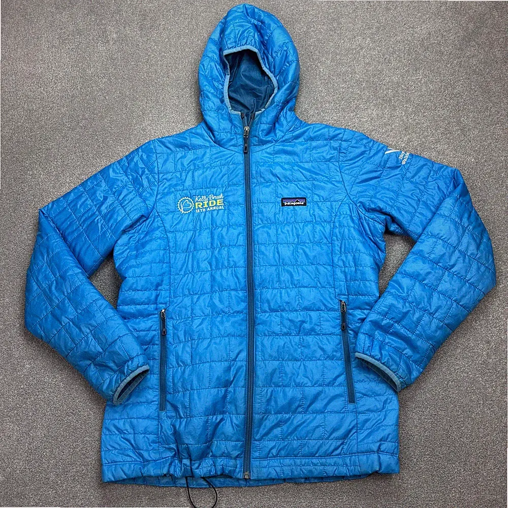 Patagonia Jacke Damen Large blau Nano Puff Bivy Prmialoft Hoody Mantel Lady*