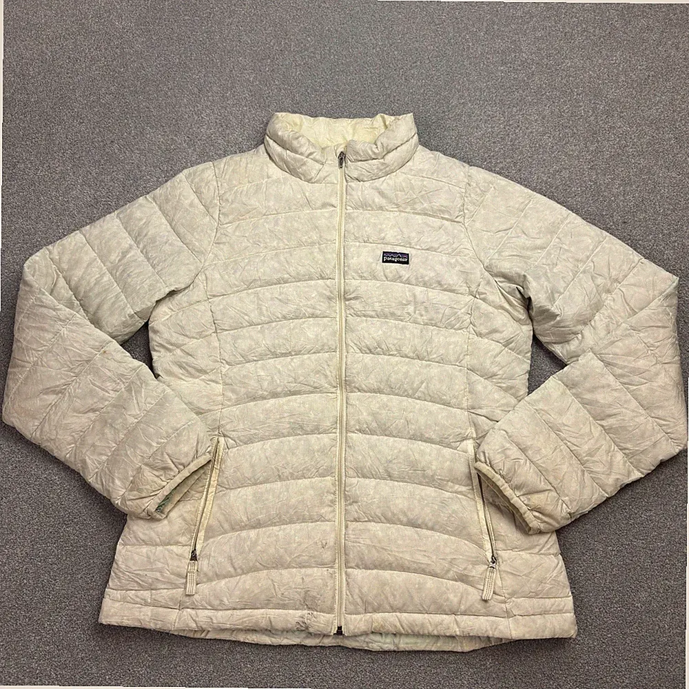 Patagonia Jacke Kinder 2XL XXL Weiß Puffer Gänsedaunen Pullover Mantel Jugend*