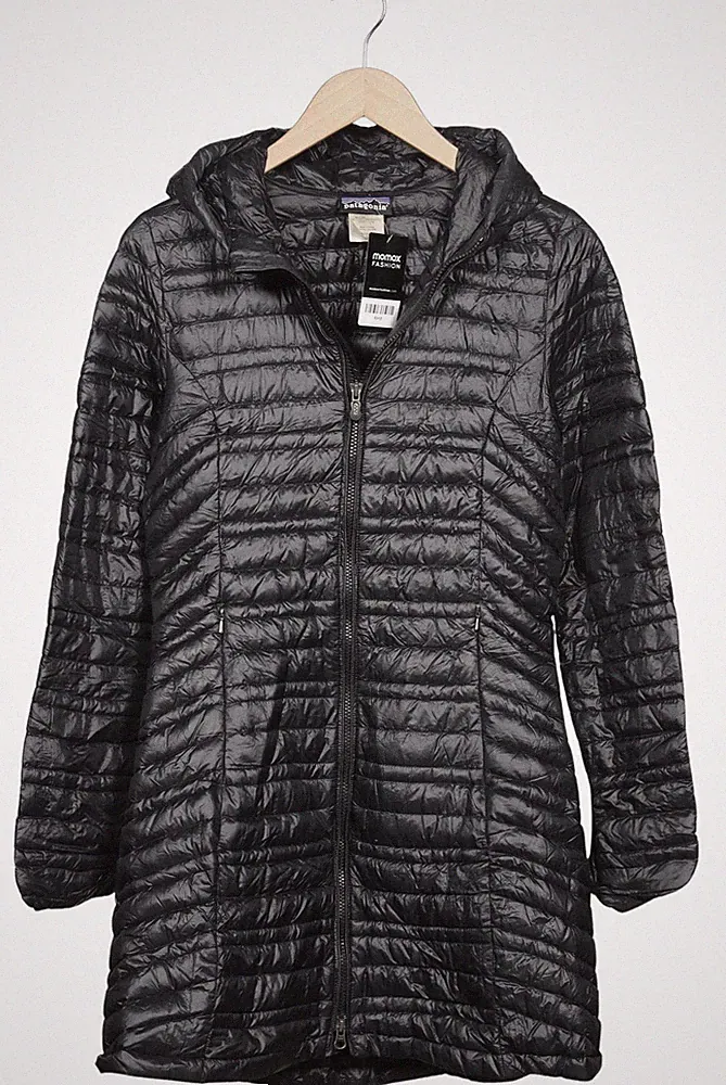 patagonia Mantel Damen Jacke Parka Gr. S Daunen Schwarz #0i6ffj9