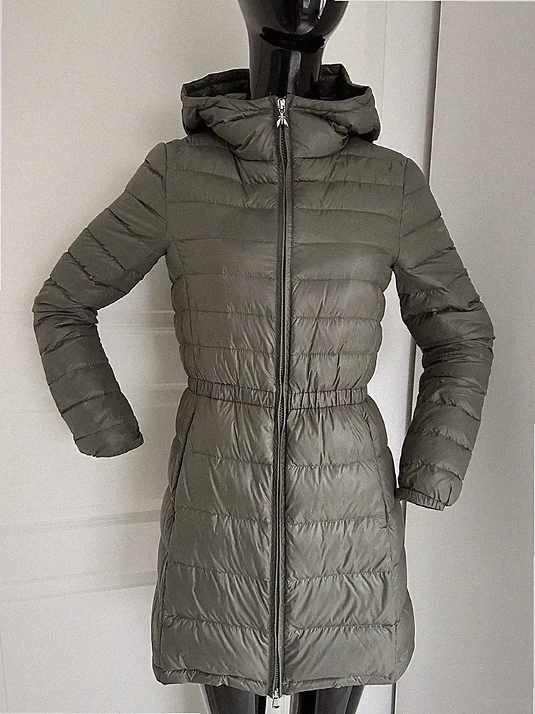 Patrizia Pepe Mantel,Daunenmantel,Downmantel,XS,32/34,IT40,oliv,Jacke,Stepmantel